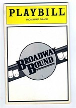 Playbill Neil Simon&#39;s Broadway Bound 1987 Elizabeth Franz Evan Handler  - £9.47 GBP