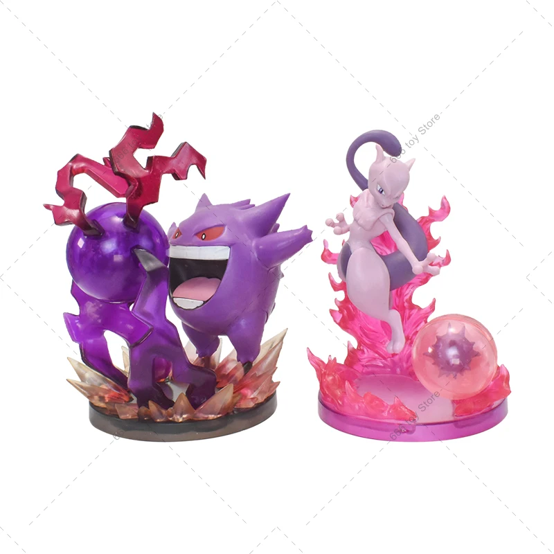 Pokemon Figures Gengar Mewtwo Cute Anime Figures Kids Toys PVC Decoration - £17.41 GBP+