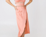 FOR LOVE &amp; LEMONS Mujeres Vestido Midi Opal Beaded With Scarf Rosa Claro... - $116.75