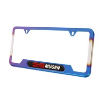 Brand New Universal 1PCS Mugen Titanium Burnt Blue Metal License Plate F... - £11.77 GBP