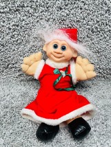 Troll Fairy Tale Red Christmas Mrs Claus 1992 Plush Toy Doll - £14.90 GBP