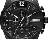 Men&#39;s Diesel DZ4283 Mega Chief Chronograph Black Stainless Steel Watch N... - £105.90 GBP