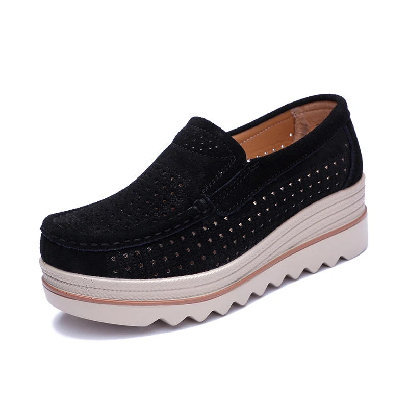 New Platform Women Shoes Moccasins for Women Comfortable Loafers Leather   Out W - £125.12 GBP
