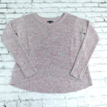 American Eagle Outfitters Sweater Womens Medium Purple Gray Metallic Pullover - £20.07 GBP