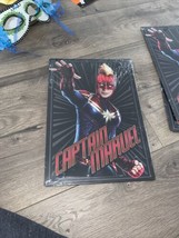 Captain Marvel Metal Sign -Open Road Brands 9 inches by 13 inches (MVS1) - £8.64 GBP