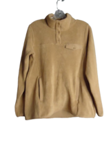 32 Degrees Heat Fleece Snap Mock Neck Long Sleeve Sweatshirt Womens Small Brown - £15.58 GBP