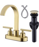 Brushed Gold Dikurooms 4 Inch Sq.Are Waterfall Vanity, 360°Swivel Spout. - $1,334.09 MXN