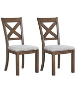 Signature Design by Ashley Moriville Modern Farmhouse Upholstered Dining... - £199.35 GBP