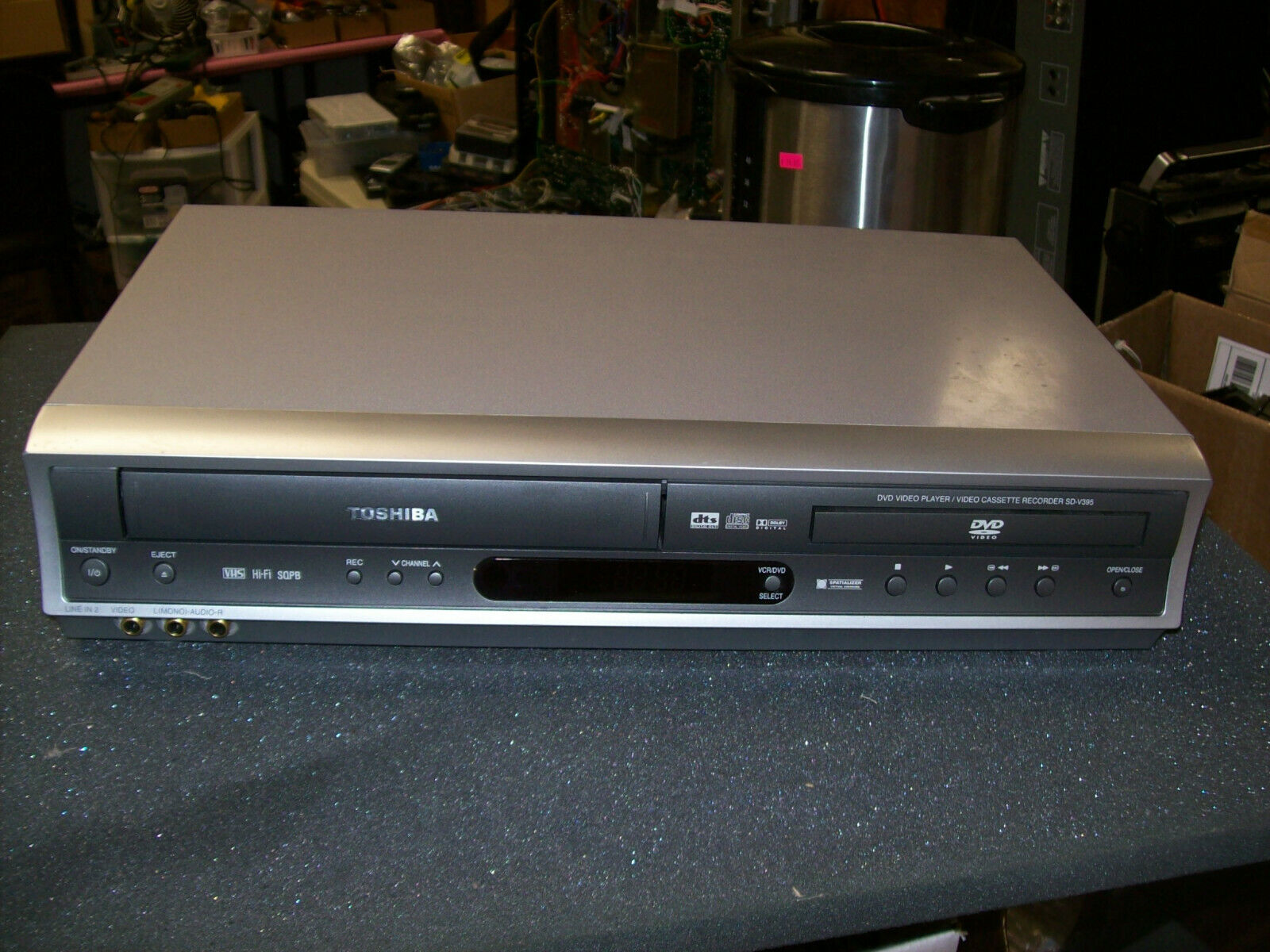 Toshiba SD-V395U 4 Heads HIFI DVD VCR Combo SERVICED  			
