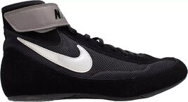 Nike Men's Speed Sweep VII Lace Up Wrestling Shoes Black/Silver Size 7.5 - $79.69