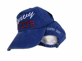 US Navy (USN) 1775 Blue Washed Distressed sytle ball Cap hat cover embroidered - £15.65 GBP
