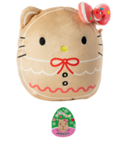 Hello Kitty Squishmallows Sanrio Gingerbread Cat Holiday Christmas 2023 Plush - £13.87 GBP