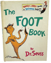 VTG Dr Seuss Book 1968 The Foot Book Random House New York Hard Cover - £10.89 GBP