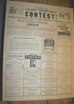 1929 Ontario County New York Sweepstakes Contest Poster Broadside Canandaigua+ - £7.90 GBP