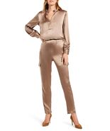 NIC+ZOE Women&#39;s Elevated Relaxed Cargo Pant Stucco Size 2 Stylish Fit - $607.76 MXN