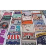 20 Pcs Piano Sheet Music Noel Coward Berlin Rudy Valle Musicals Photos 1... - $9.85
