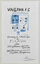 &quot;Vallauris Dix Ans De Cermaique&quot; by Picasso Signed Lithograph 9&quot;x5 1/2&quot; - £1,471.35 GBP
