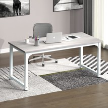 63" Large Computer Desk,Modern Simple Style Pc Table Office Desk Wide Workstatio - £214.73 GBP