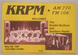 Doobie Brothers - Vintage Original Concert Tour Cloth Backstage Pass *Last One* - £7.99 GBP