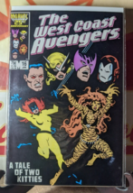The West Coast Avengers #16 1986 Marvel Comics a tale of two kitties Com... - $5.30