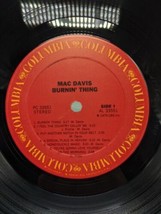 Mac Davis Burnin Thing Vinyl Record - $166.69 MXN