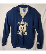 Starters Men XL Blue Fighting Irish Notre Dame Vintage Pullover Sweater ... - £34.80 GBP