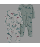 Carter&#39;s Just One You Baby Boy&#39;s 2 Pack Sleep N Play NEWBORN Dinosaurs O... - $14.99