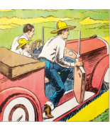 1947 Bill &amp; The Circus Cowboys Car Art Sanford Tousey Plate Book Print D... - €21,41 EUR