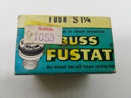 One(1) Lot of 2 Boxes (8 Fuses) Buss Type S Fustat 1-1/4 1.25 Amp Fuses ... - $17.81