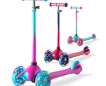 Pink Kids 3 Wheel Scooters Kick Scooter for 2-5 Years Boys Girls w Light up - $79.15