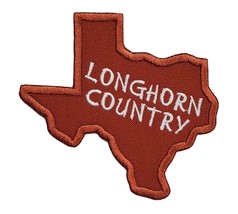 State of Texas Longhorn Country Embroidered Iron On Patch 3.75&quot; x 3.5&quot; Austin - $6.55