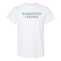 AS01 - Manhattan College Jaspers Basic Block T Shirt - Small - White - £18.76 GBP