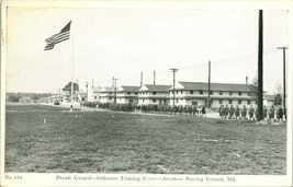 WWII W R Thompson &amp; Company Aberdeen Proving Parade Ground UNP WB Postcard N17 - £8.56 GBP