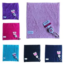 Surprizeshop Damen Retractable Golf Handtuch. Aqua, Schwarz, Lila, Pink ... - $9.76