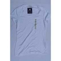 Champion Womens Jersey White T-Shirt  Short Sleeve Scoop Neck Tee XS New - $7.43