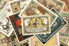 1920&#39;s Deutschland Notgeld (Notfall Geld) 25pc - Einbeck, Kostritz, Wass... - $99.00