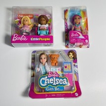 NEW Barbie lot of 3 Mini Dolls - Little People- Dreamtopia &amp; Chelsea Can be.. - £14.24 GBP