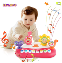 KENLUMO Baby Piano Keyboard Toy: 3D Cartoon Musical Instrument for 6-12 Month - $30.58