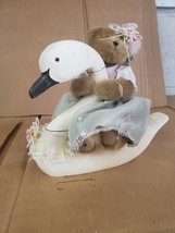 Boyds Bear Plush Grace Bearsworth Bella White Wood Swan 30th Anniversary 2009  H - £29.60 GBP