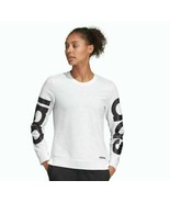 ADIDAS Climalite Womens SZ Small French Terry Sweatshirt Spell Out On Sl... - €11,25 EUR