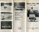 Beech Fork Lake West Virginia Brochure and Map 1970&#39;s Corps of Engineers - $24.72