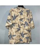 VTG 80s Banana Cabana 100% Silk Hawaiian Short Sleeve Shirt Floral Men&#39;s XL - $14.03