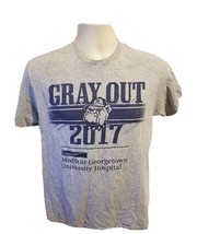 2017 Gray Out Medstar Georgetown University Hospital Womens Medium Gray TShirt - £11.70 GBP
