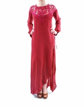 FOR LOVE &amp; LEMONS Womens Dress Maxi Flowers Lace Stylish Elegant Boreaux Size M - £80.44 GBP