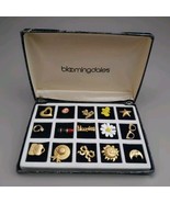 Vintage Bloomingdale&#39;s 15pc. Goldtone Scatter Pins Tie Tacks Studs Boxed... - $556.03 MXN