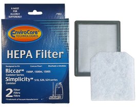 EnviroCare 1 Riccar RF-15 Simplicity SFC 1 Filter Replacement Set Canister Vacuu - £13.79 GBP