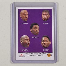 Kobe Bryant /Shaquille O&#39;Neal Card #281 2000-01 Fleer Tradition Lakers Checklist - £7.11 GBP