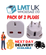 2 Pack Europe Travel Adapter plug Holiday UK to EU Euro European adaptor... - £1.98 GBP+