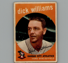 1959 Topps #292 : Dick Williams : Kansas City Athletics - $3.07