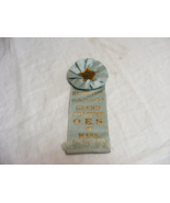 Vintage 1925 Grand Chapter Order of the Eastern Star Masonic Pin Ribbon ... - $24.74